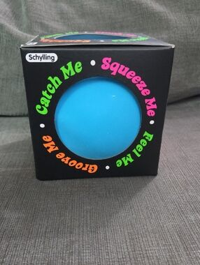 Schylling Needoh Groovy Glob Blue Squeeze Ball Stress Toy - Catch Me